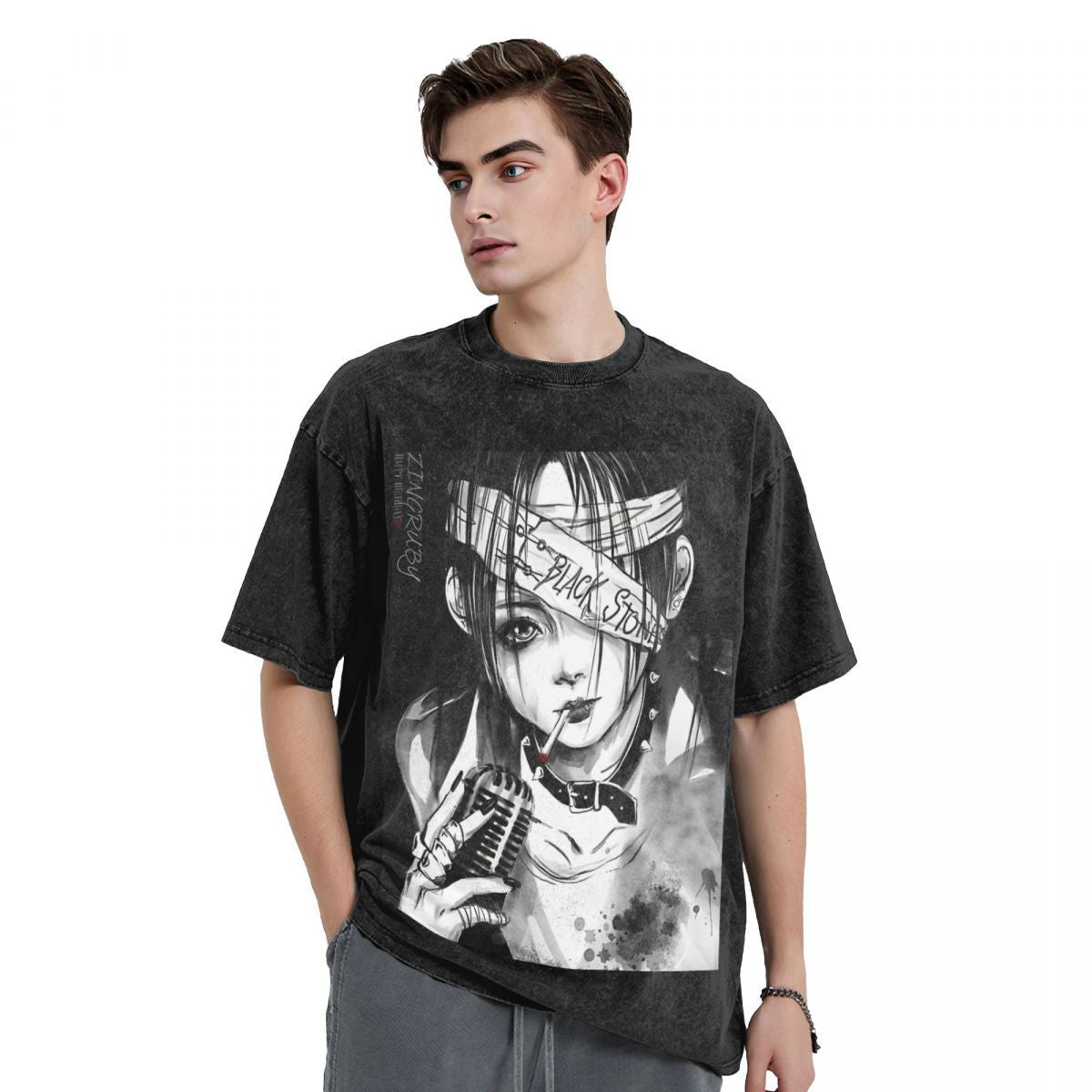 Washed t Shirt Nana Manga Art Fashion T-Shirts Osaki Anime K