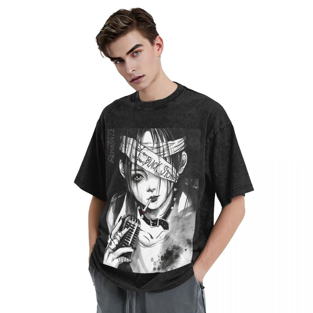 Washed t Shirt Nana Manga Art Fashion T-Shirts Osaki Anime K