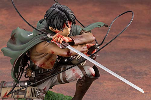 Attack On Titans Levi Ackerman Fighting Blood Figure