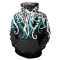 Octopus Printed  Cartoon 3D Women Men Hoodies